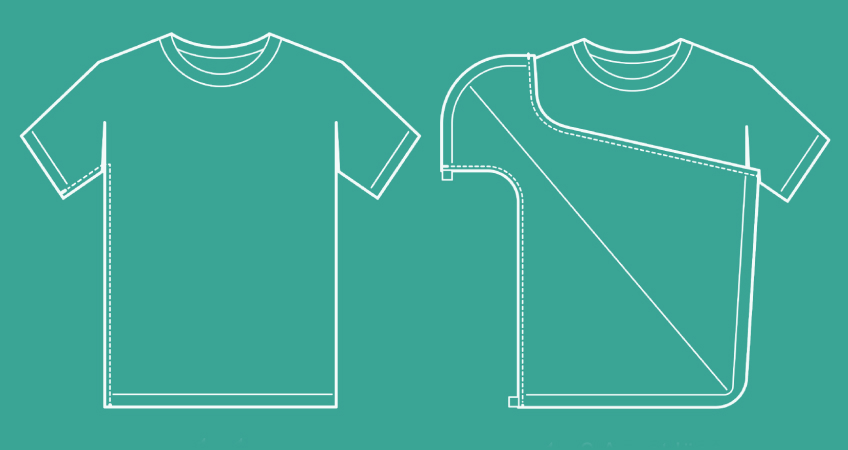Illustration av Pro-Suit-tshirt.