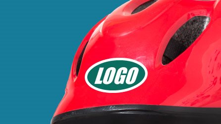 Helmet and logo