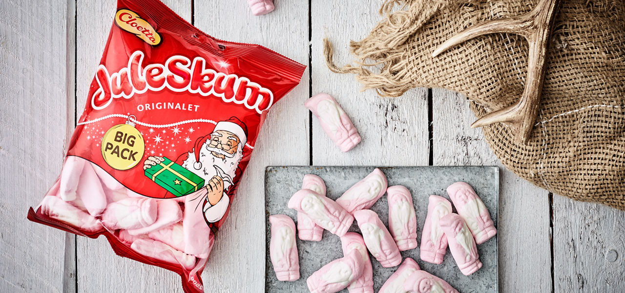 produktbild på juleskum godistomtar