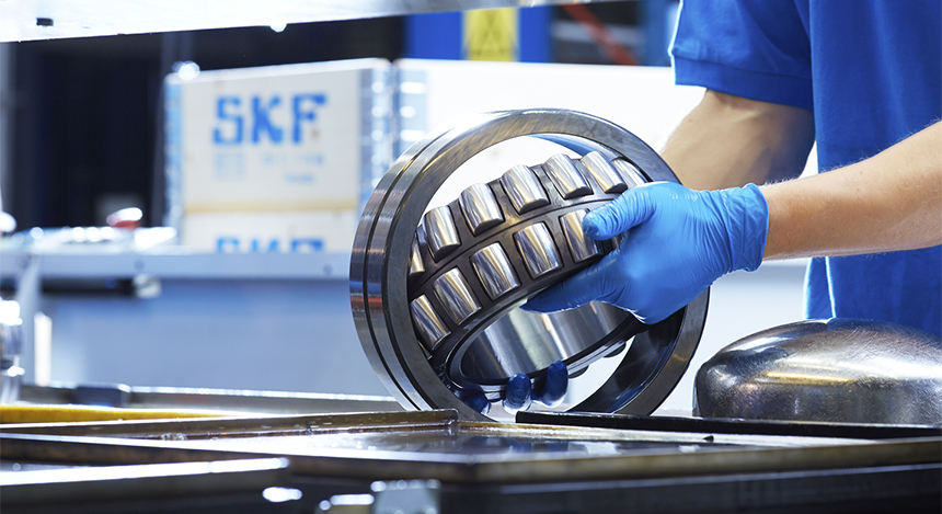 ball bearing in a factory